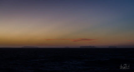 East Antarctica | Icebergs At Sunset