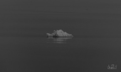 East Antarctica | A Lone Growler In The Fragile Freezing Sea - Black and White