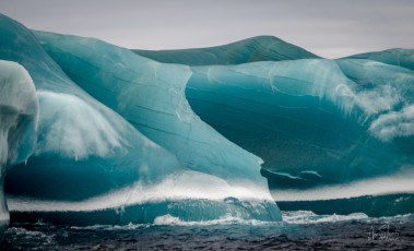 East Antarctica | Incredible Jade Iceberg - Close Up