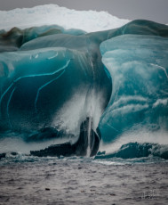 East Antarctica | Incredible Jade Iceberg - Close Up