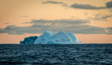 East Antarctica | Jade Iceberg At Sunrise