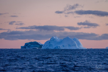 East Antarctica | Icebergs At Sunset