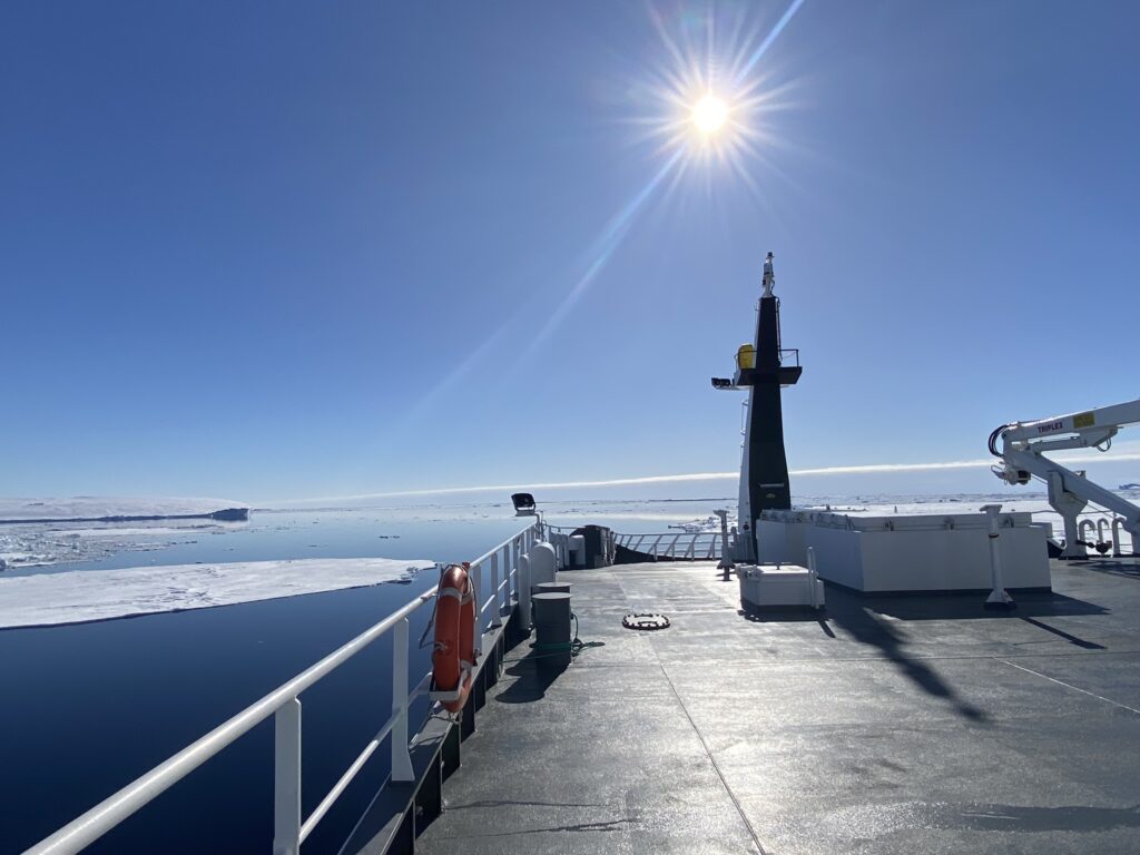 View Off The Bow Of The Ross Sea As We Pass An Iceberg